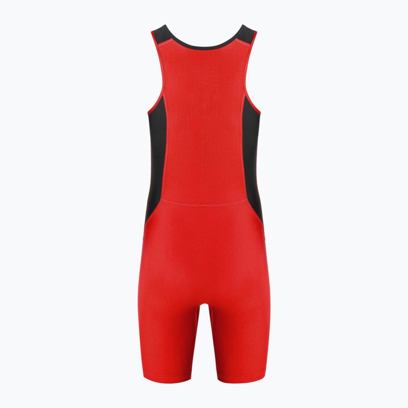 Pánská kombinéza Nike Weightlifting Singlet scarlet/black 2