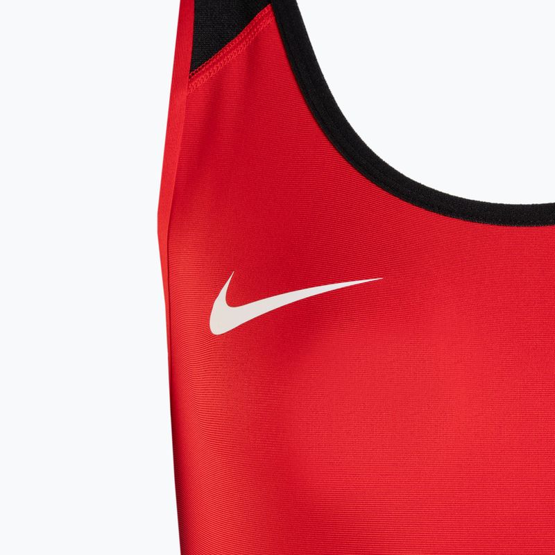 Dámský zápasnický dres Nike Weightlifting Singlet scarlet/black 3