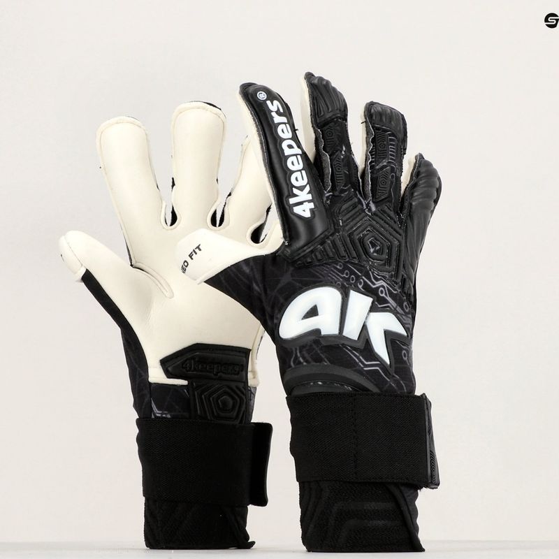 4Keepers Neo Elegant Rf2G Jr dětské brankářské rukavice černé 9