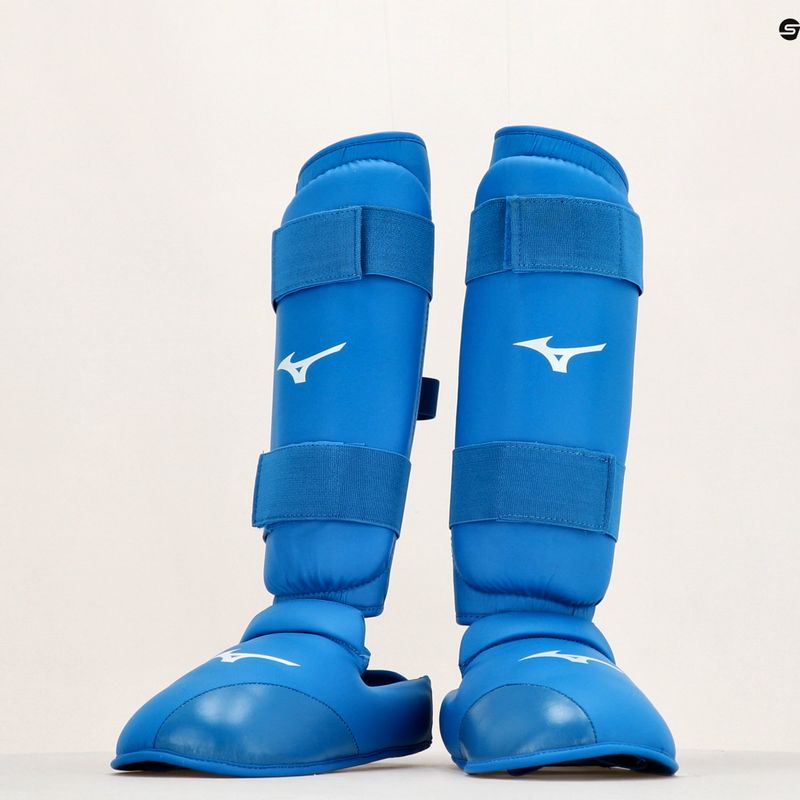 Mizuno Instep polstrované chrániče holeně a chodidla modré 23EHA10027_M 6
