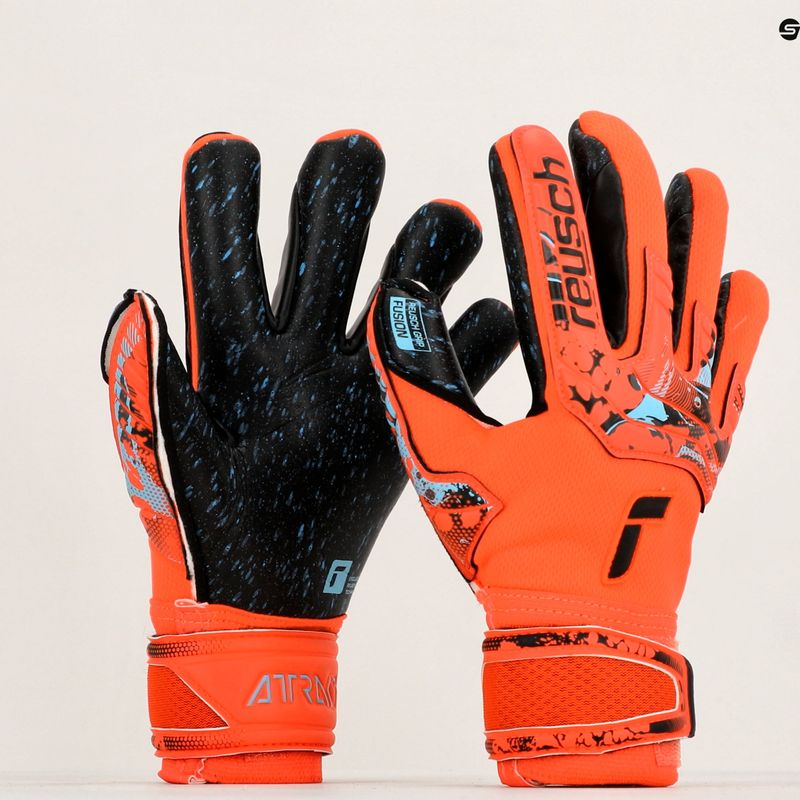 Dětské brankářské rukavice Reusch Attrakt Fusion Finger Support Guardian Junior červené 5372940-3333 8