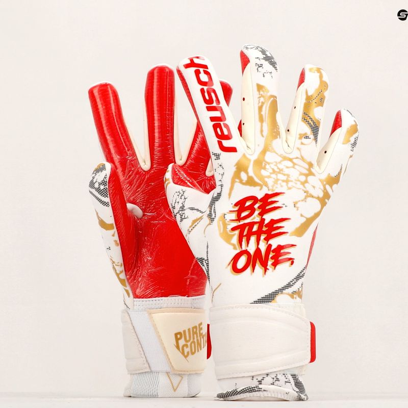 Brankářské rukavice Reusch Pure Contact Gold X GluePrint bílé 5370075-1011 9