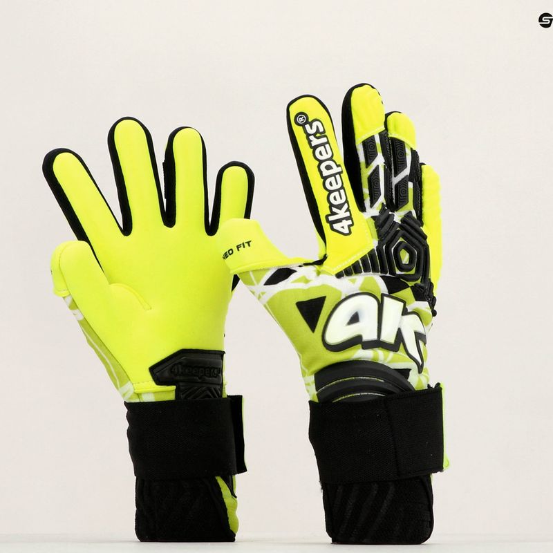 4Keepers Neo Focus Nc Jr dětské brankářské rukavice zelené 11