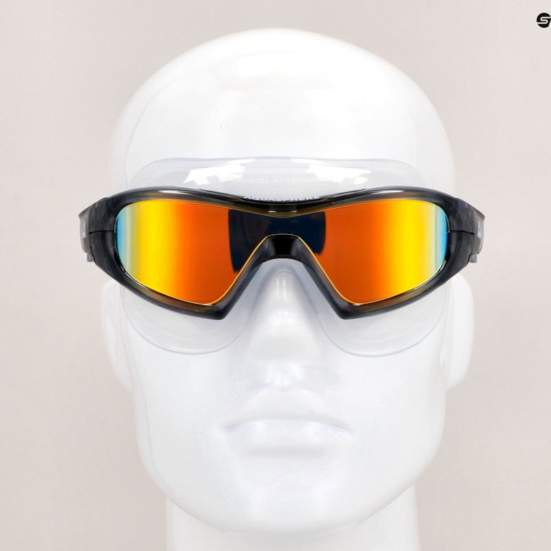 Plavecká maska Aquasphere Vista Pro tmavě šedá/černá/zrcadlově oranžová titanová MS5591201LMO 8