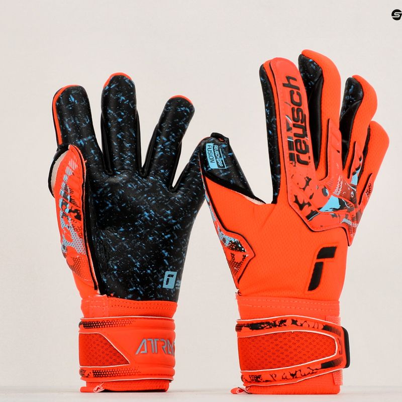 Dětské brankářské rukavice Reusch Attrakt Fusion Guardian Junior červené 5372945-3333 7