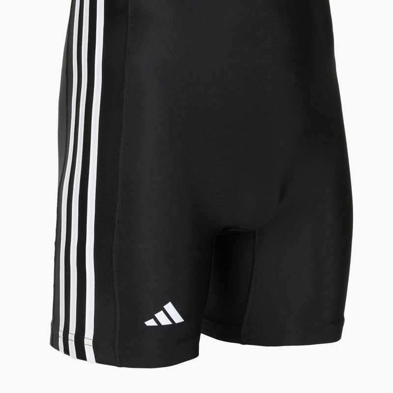 Pánský zápasnický dres Adidas 3 Stripe Singlet black/white 3