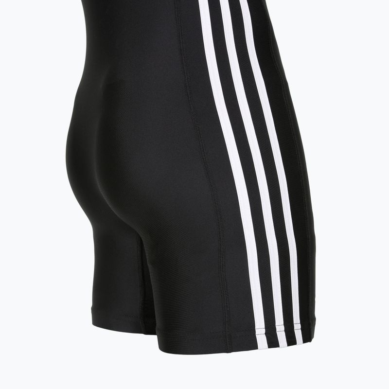 Pánský zápasnický dres Adidas 3 Stripe Singlet black/white 4