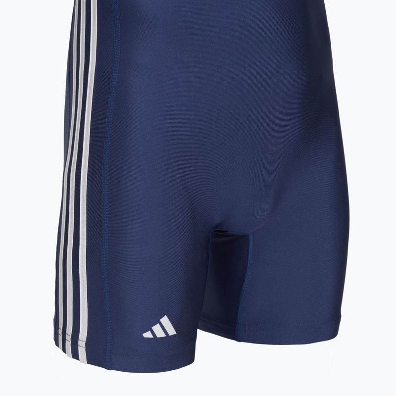 Pánský zápasnický dres Adidas 3 Stripe Singlet navy/white 3