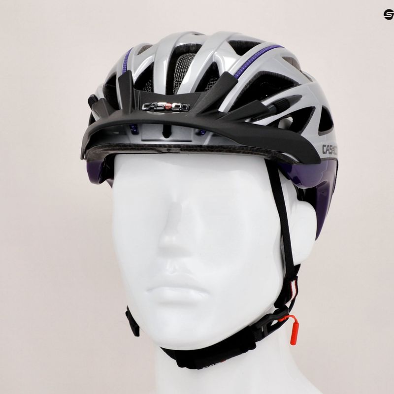 Dámská cyklistická přilba CASCO Activ 2 stříbrná 04.0872 9