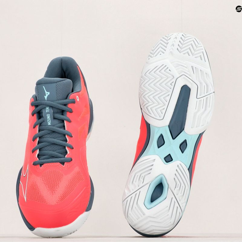 Dámská tenisová obuv Mizuno Wave Exceed Light AC Fierry Coral 2/White/China Blue 61GA221958 17