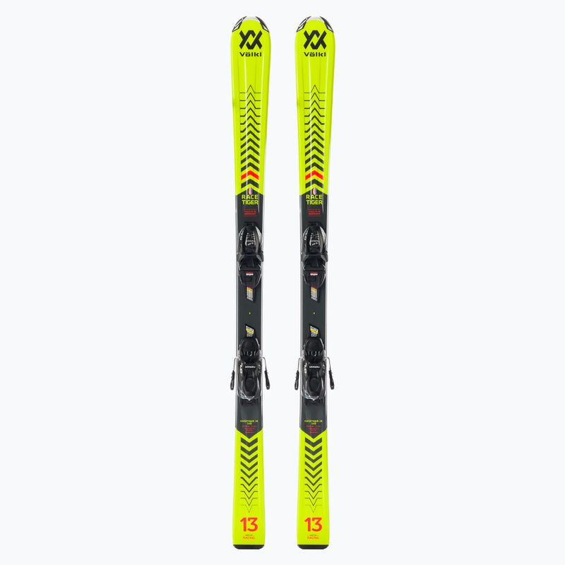 Dětské sjezdové lyže Volkl RACETIGER Junior + 7.0 VMotion Jr. R žluté 120465/6262T1.VA