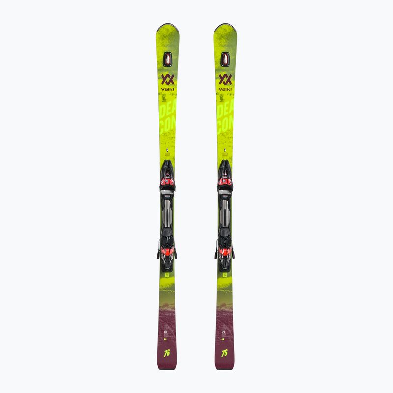 Sjezdové lyže Völkl Deacon 76+RMotion2 12GW černo-žluté  121121/6877T1.VR