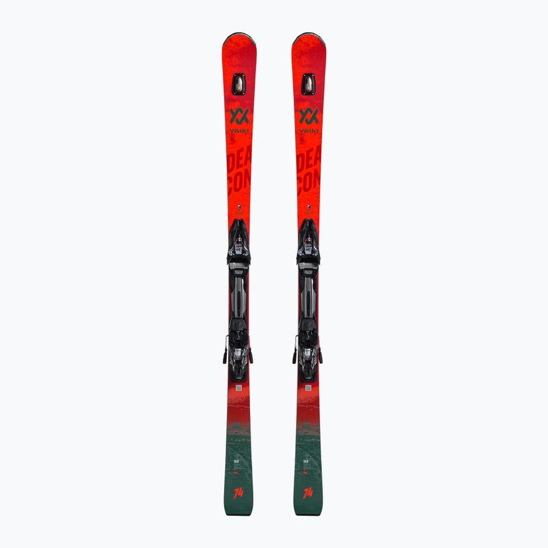 Sjezdové lyže Völkl Deacon 74+RMotion2 12 GW červeno-šedé 121151/6877T1.VB