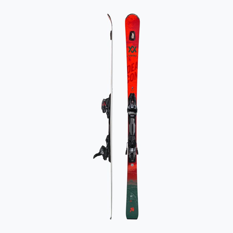 Sjezdové lyže Völkl Deacon 74+RMotion2 12 GW červeno-šedé 121151/6877T1.VB 2