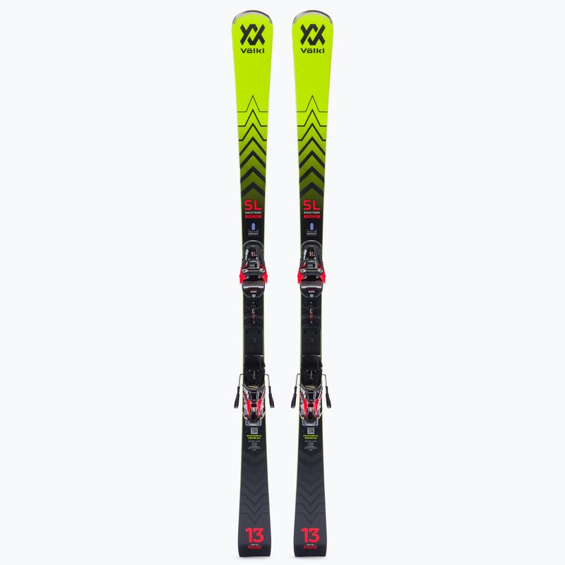 Sjezdové lyže Volkl RACETIGER SL MASTER + XComp 16 GW Master žluté 121021