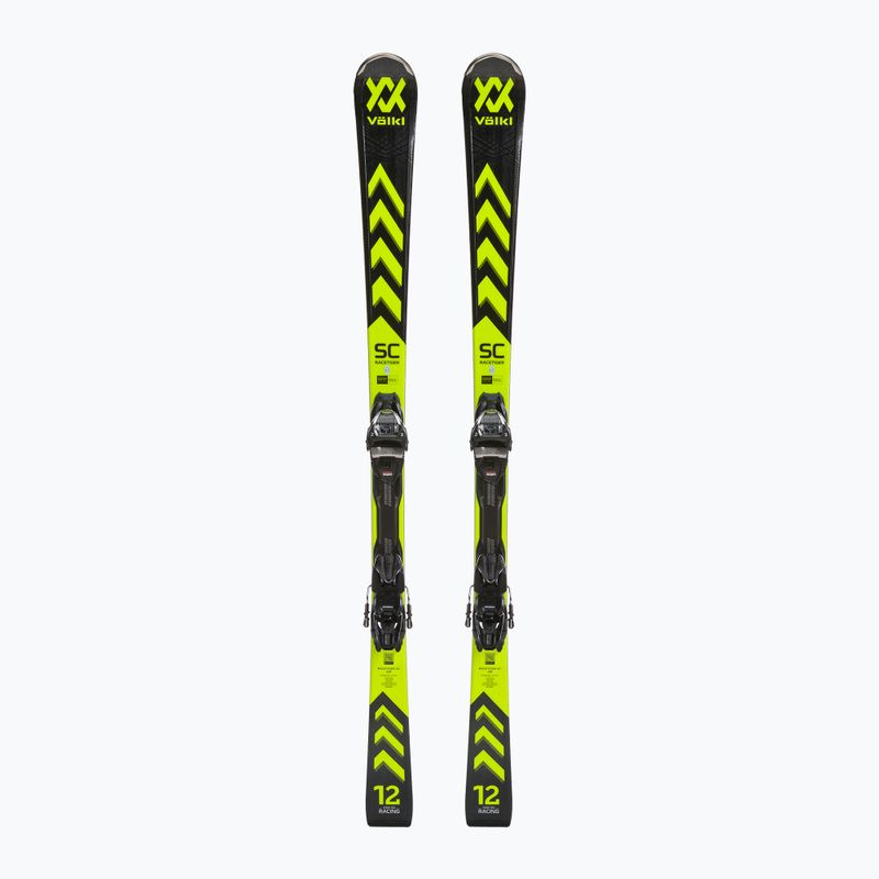 Sjezdové lyže Völkl Racetiger SC Black + vMotion 10 GW black/yellow
