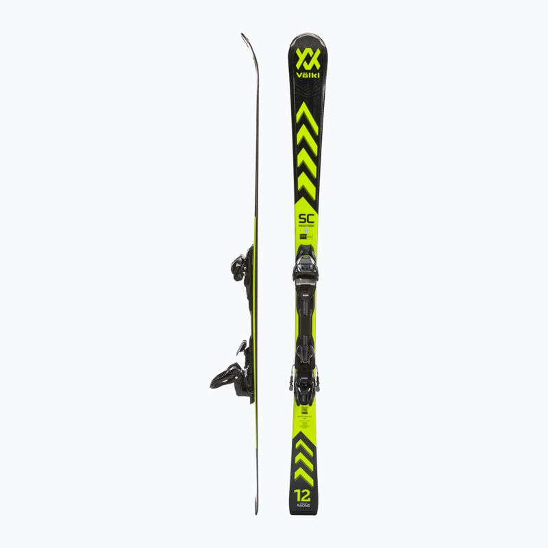 Sjezdové lyže Völkl Racetiger SC Black + vMotion 10 GW black/yellow 2