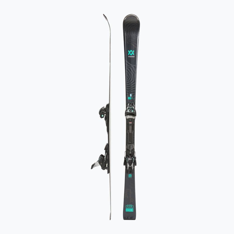 Dámské sjezdové lyže Völkl Flair SC Carbon + vMotion 11 ALU GW black/teal/silver 2