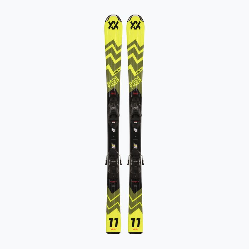 Dětské sjezdové lyže  Völkl Racetiger Jr Yellow + vázání 4.5 VMotion Jr 100-120 cm yellow