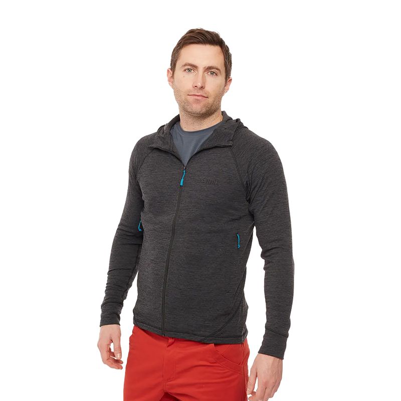 Pánská fleece mikina Rab Nexus černá QFE-67-BL-L