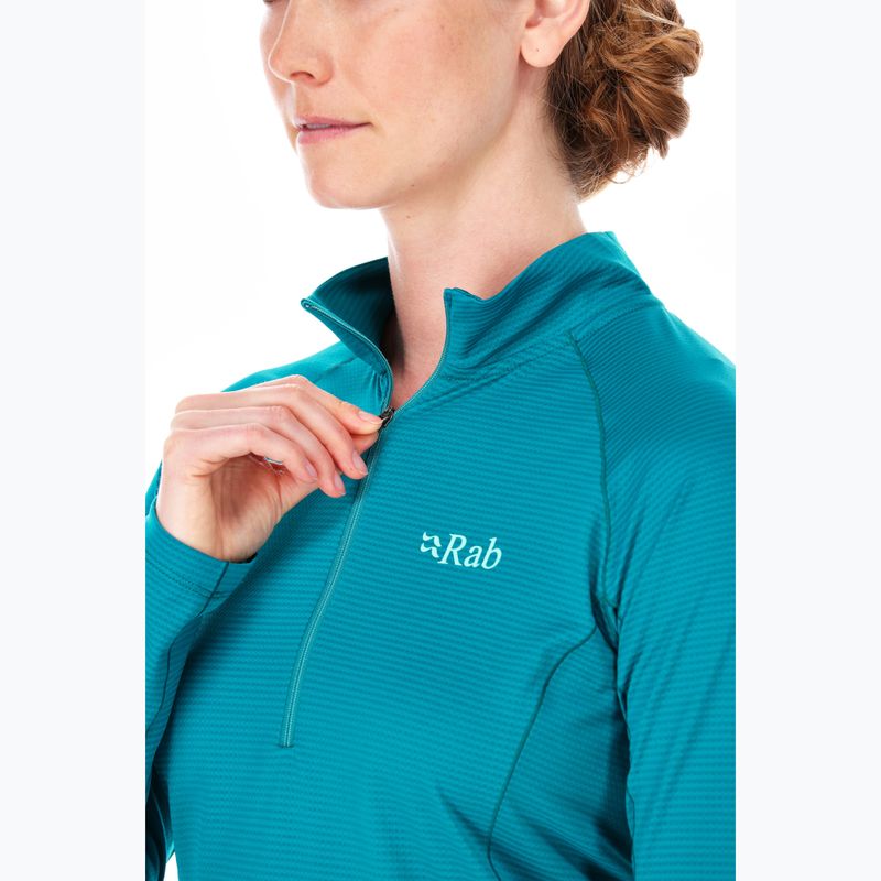 Dámské tričko longsleeve Rab Sonic LS Zip ultramarine 4