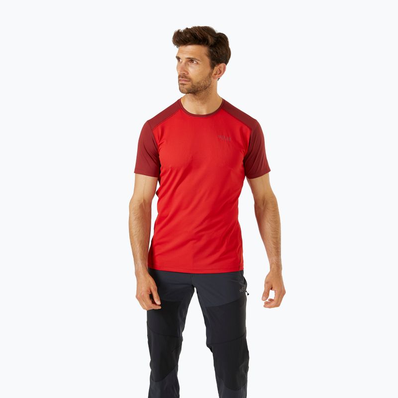 Pánské tričko Rab Force ascent red/oxblood red
