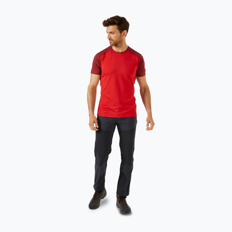 Pánské tričko Rab Force ascent red/oxblood red 2