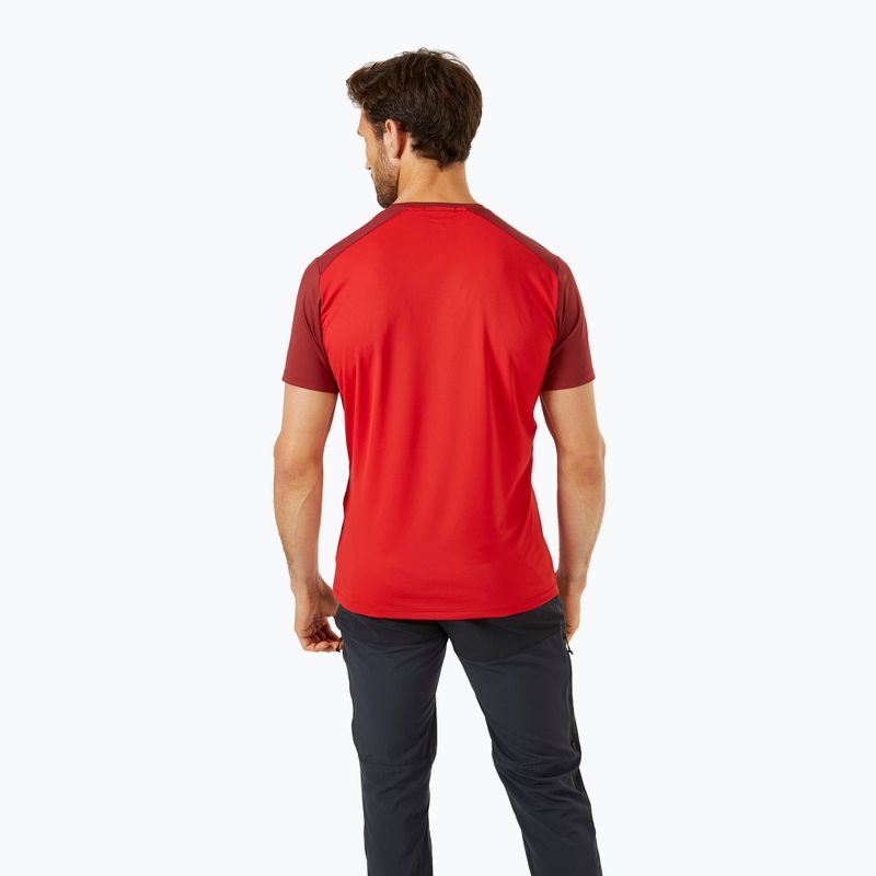 Pánské tričko Rab Force ascent red/oxblood red 3