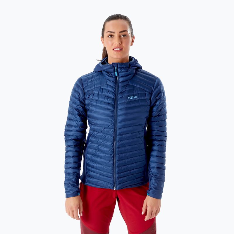 Dámská péřová bunda Rab Cirrus Flex 2.0 Hoody modrá QIO-69 6