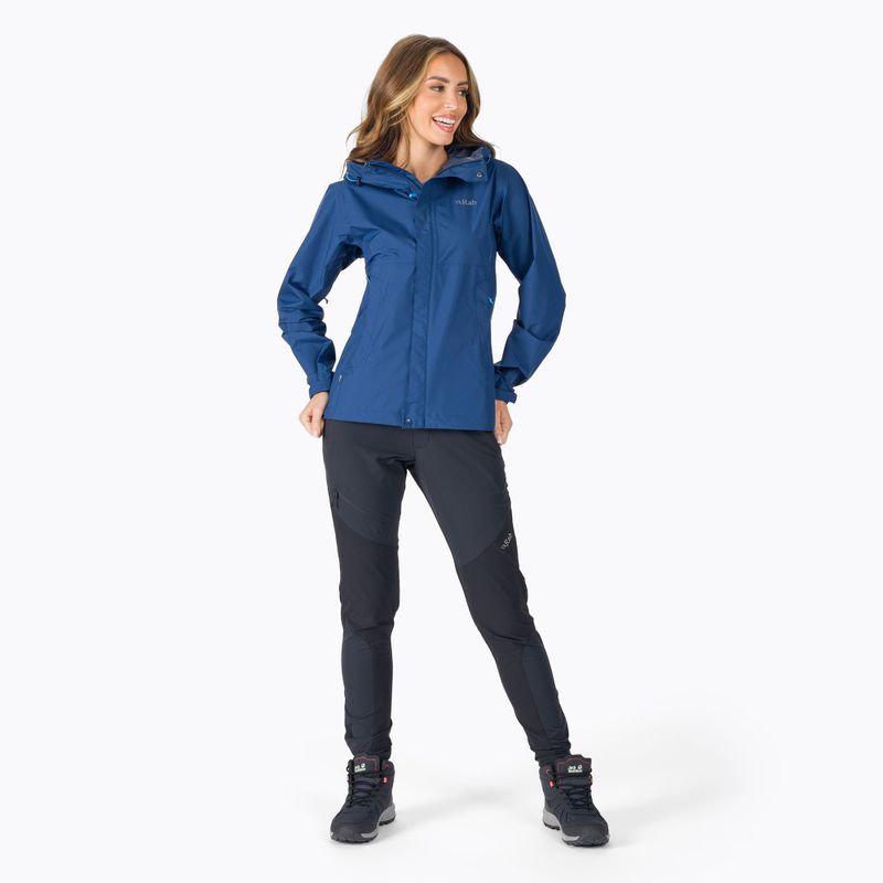 Dámská nepromokavá bunda Rab Downpour Eco modrá QWG-83-NB-08 2