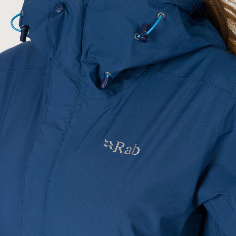Dámská nepromokavá bunda Rab Downpour Eco modrá QWG-83-NB-08 4