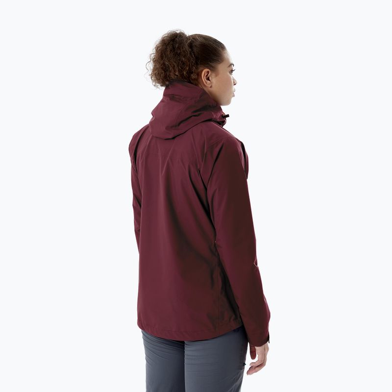Dámská nepromokavá bunda Rab Downpour Eco bordová QWG-83-HD-08 2