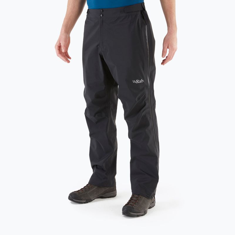 Rab Kangri GTX pánské kalhoty do deště černé QWH-03