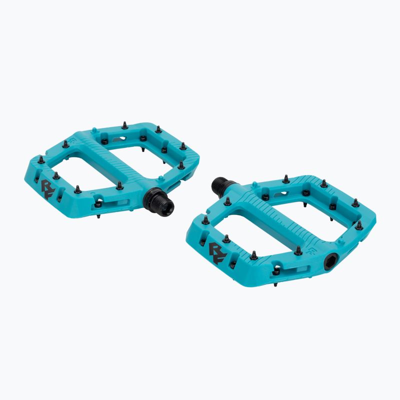 Cyklistické pedály RACE FACE Chester Large turquoise 2