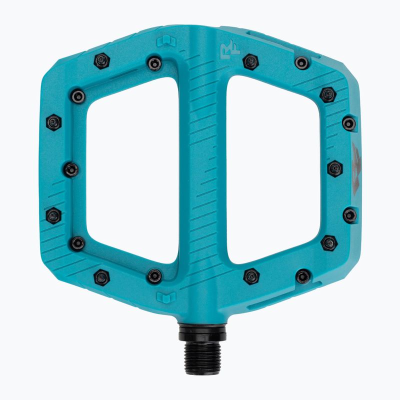 Cyklistické pedály RACE FACE Chester Large turquoise 4