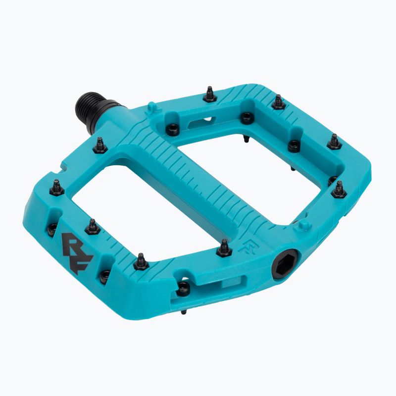 Cyklistické pedály RACE FACE Chester Large turquoise 5