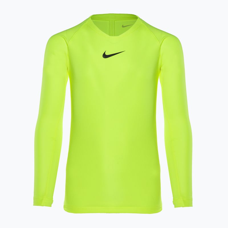 Dětské termo tričko longsleeve  Nike Dri-FIT Park First Layer volt/black