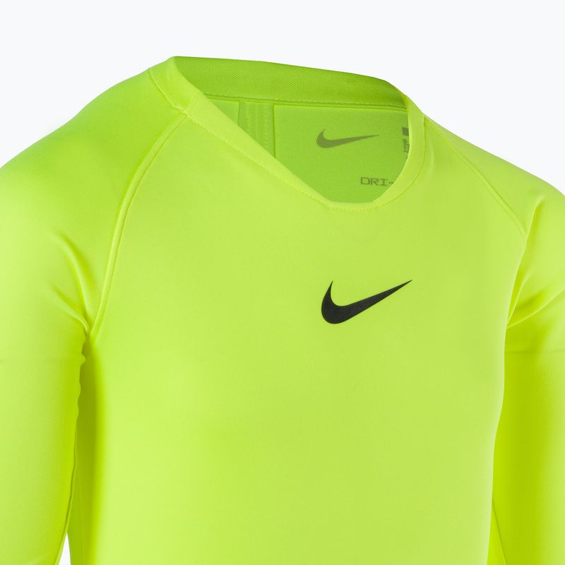 Dětské termo tričko longsleeve  Nike Dri-FIT Park First Layer volt/black 3