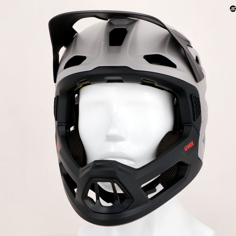 Cyklistická přilba UVEX Revolt MIPS šedo-červená 41/0/063/04/15 14