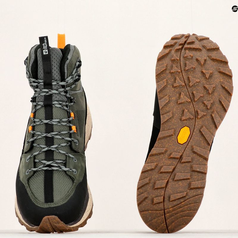 Jack Wolfskin pánské trekové boty Terraquest Texapore Mid zelené 4056381_4143_075 11