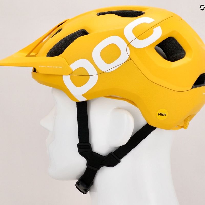 Cyklistická přilba POC Axion Race MIPS aventurine yellow matt 7