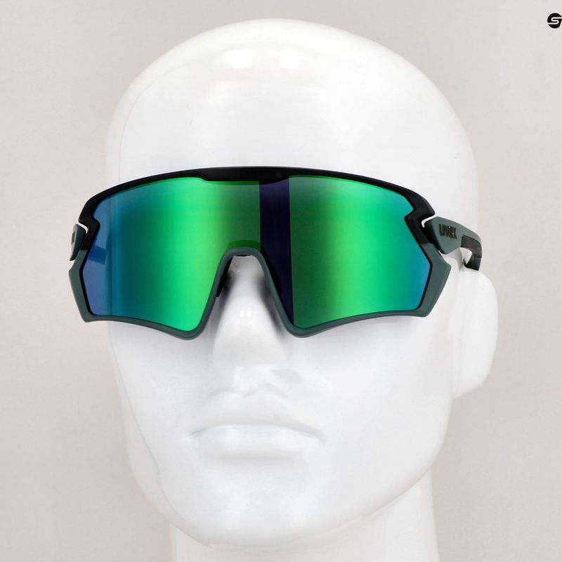 Cyklistické brýle UVEX Sportstyle 231 2.0 moss green black mat/mirror green 53/3/026/7216 11