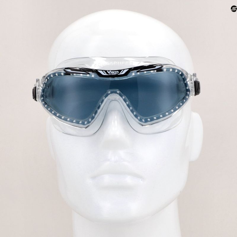 Plavecká maska Aquasphere Vista XP transparentní/černá/zrcadlová kouřová MS5090001LD 12