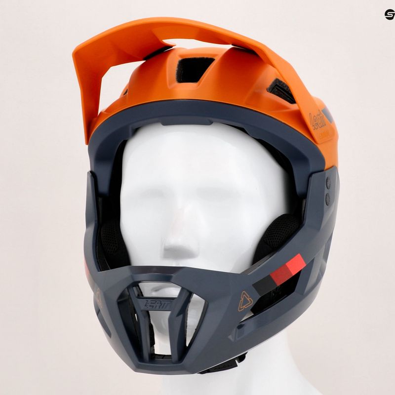Cyklistická přilba Leatt MTB Enduro 2.0 V23 tmavě modrá a žlutá 1023014852 10