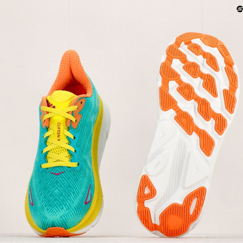 Pánské běžecké boty HOKA Clifton 9 green 1127895-CEPR 12