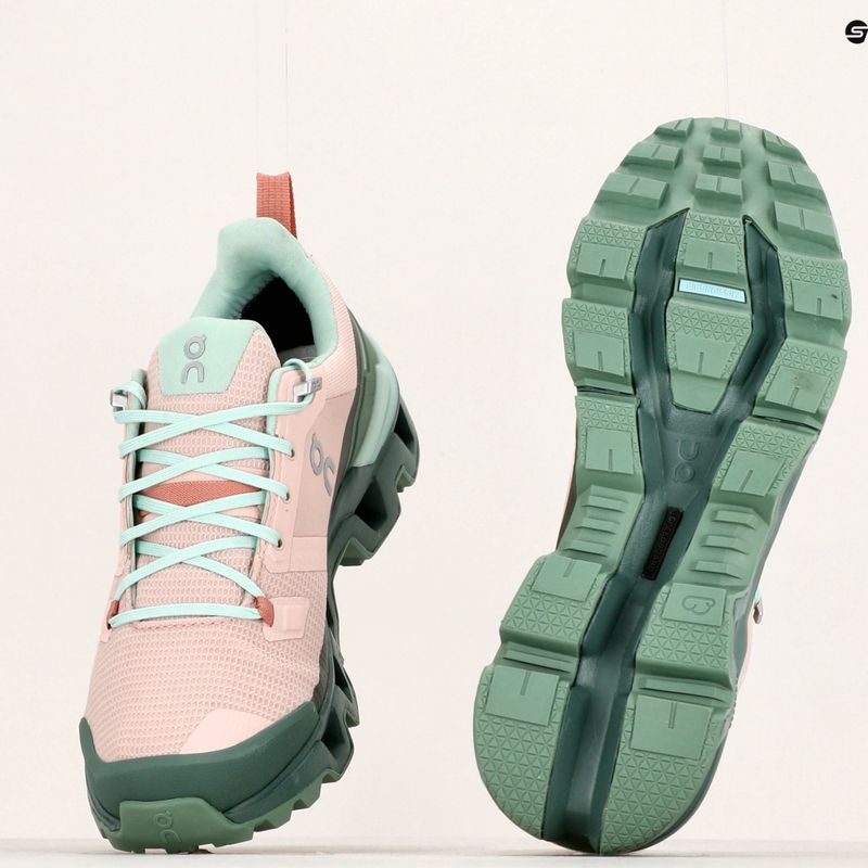 Dámské trekové boty On Cloudwander Waterproof pink-green 7398278 11