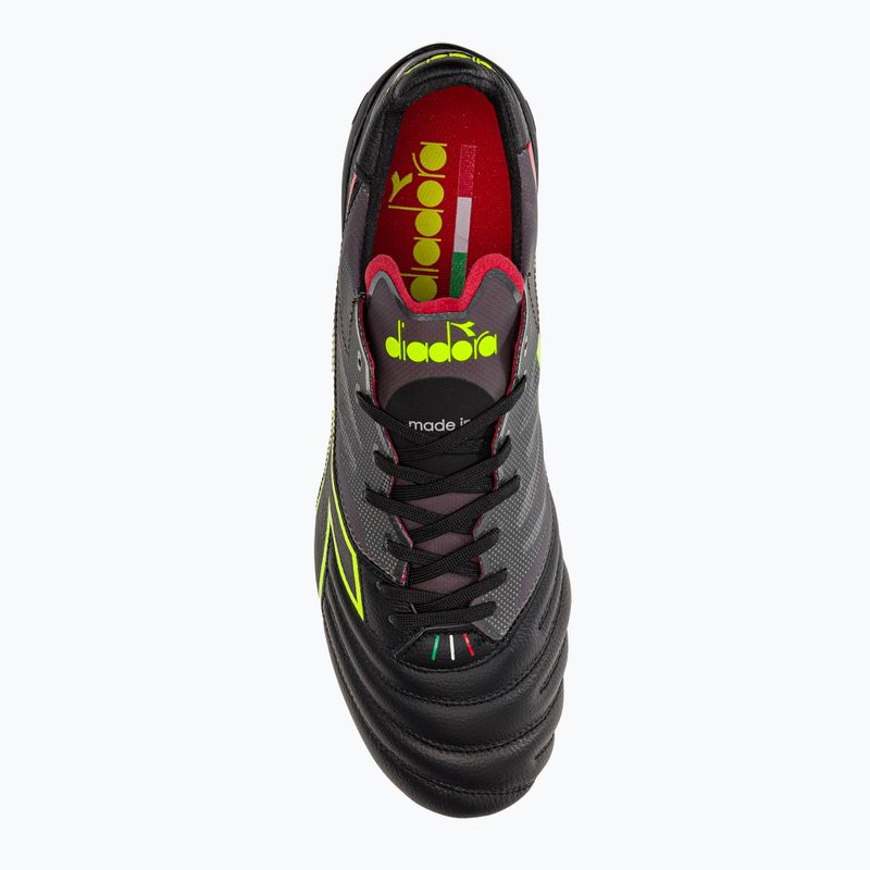 Pánské fotbalové kopačky Diadora Brasil Elite Veloce ITA LPX černo-bordó DD-101.178785-D0136-43 6