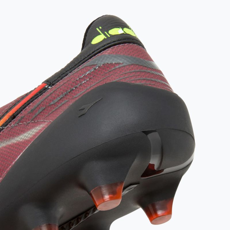 Pánské fotbalové kopačky Diadora Brasil Elite Veloce ITA LPX černo-bordó DD-101.178785-D0136-43 15