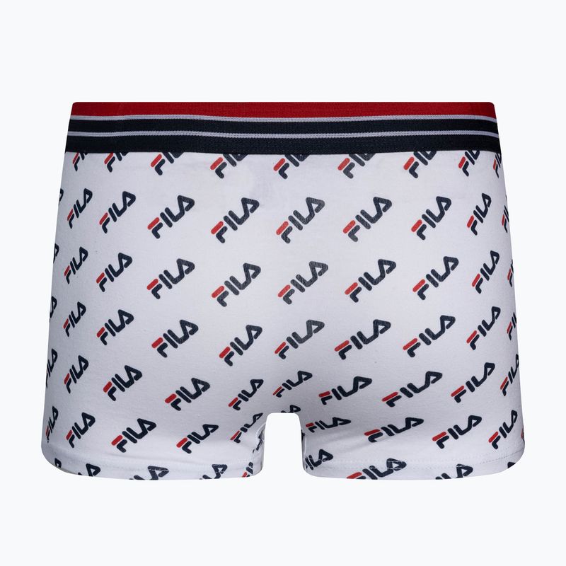 Pánské boxerky FILA FU5079 white 2