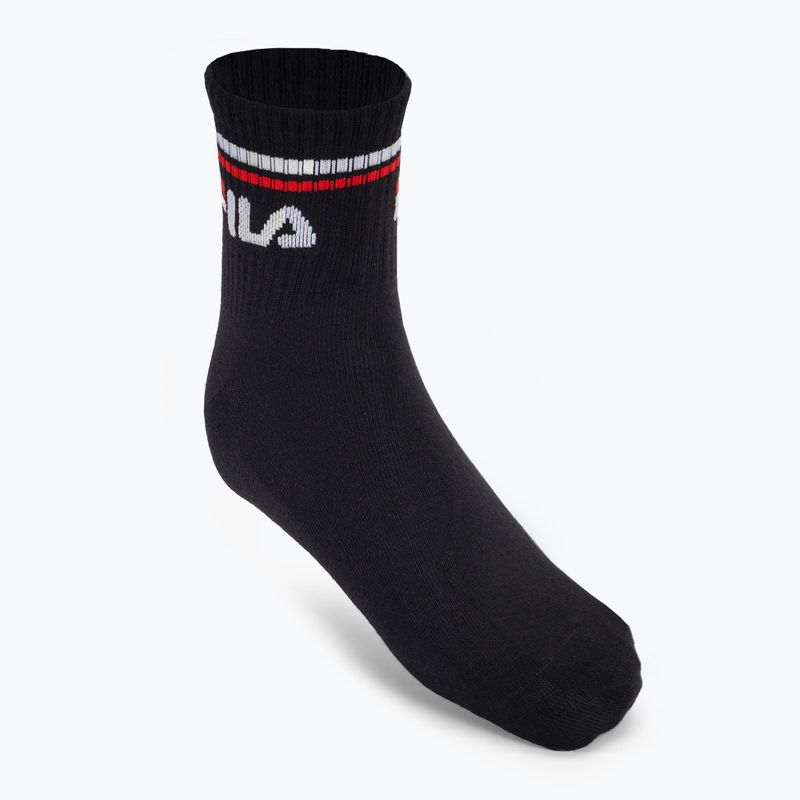 Ponožky Fila Unisex Quarter 3 Pack black 2